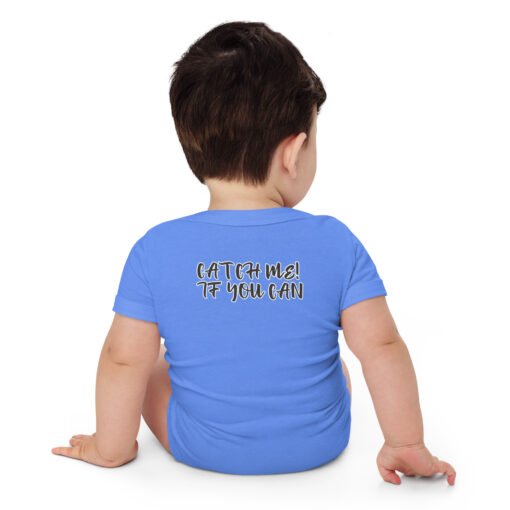 Catch Me If You Can Baby Short Sleeve One Piece - Image 7