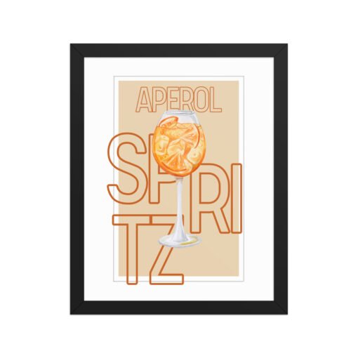 Aperol Spritz Drink Framed Poster - Image 3