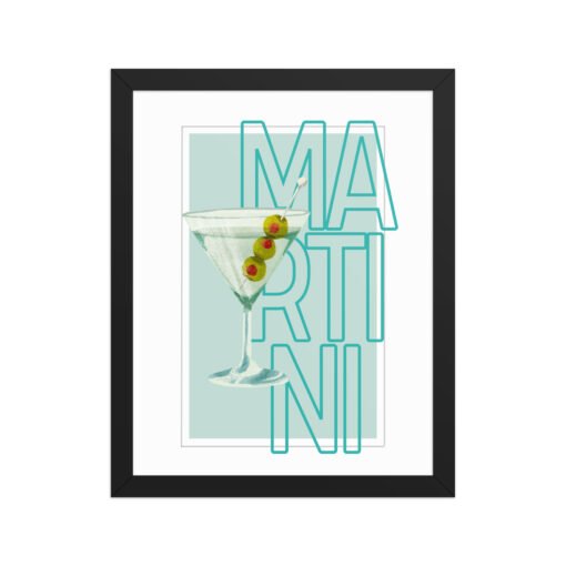Martini Drink Framed Poster - Image 3