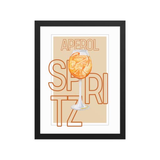 Aperol Spritz Drink Framed Poster - Image 4