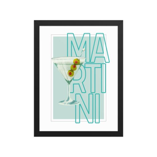 Martini Drink Framed Poster - Image 4