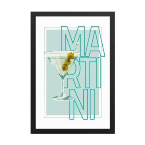Martini Drink Framed Poster - Image 5