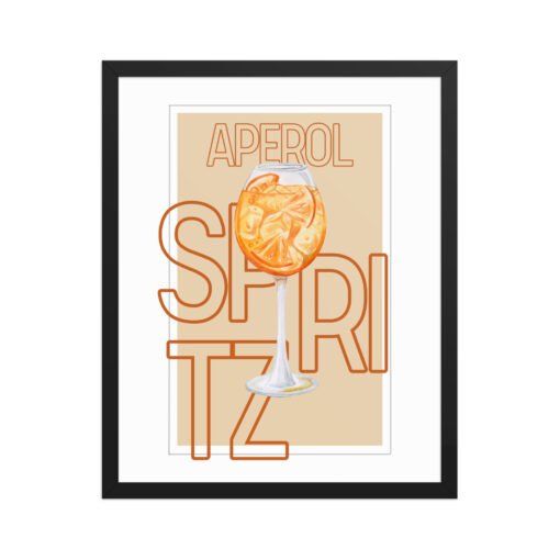 Aperol Spritz Drink Framed Poster - Image 6