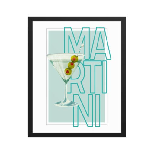Martini Drink Framed Poster - Image 6