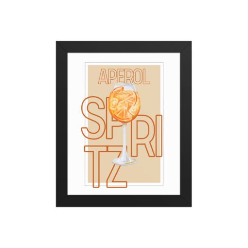 Aperol Spritz Drink Framed Poster - Image 2