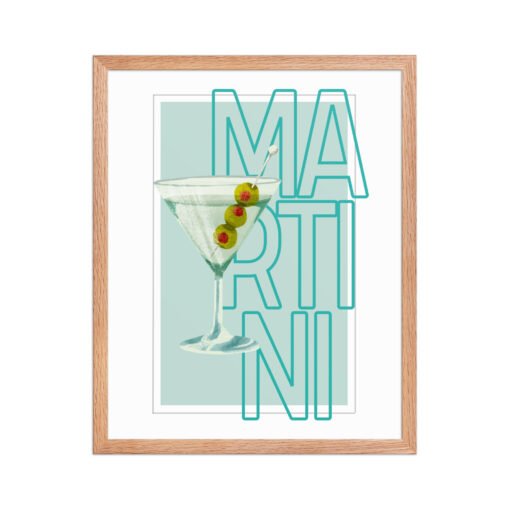 Martini Drink Framed Poster - Image 14