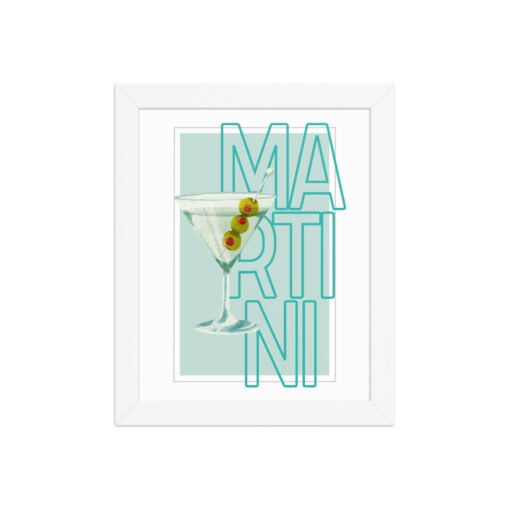 Martini Drink Framed Poster