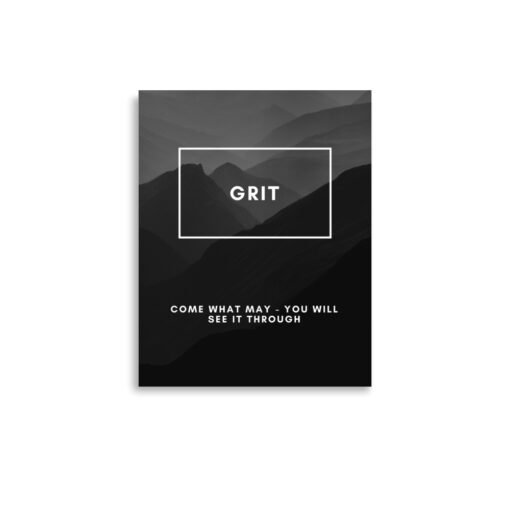 Grit Black Motivational Regular Poster - Image 4