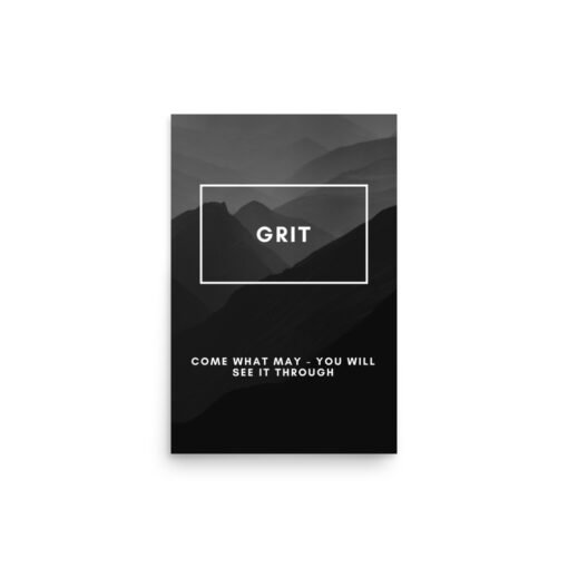 Grit Black Motivational Regular Poster - Image 6