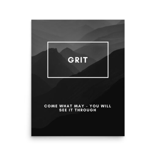 Grit Black Motivational Regular Poster - Image 7
