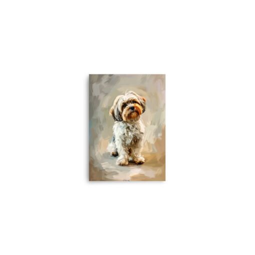 Cute Yorkshire Terrier Dog Drawing Regular Poster - Image 10