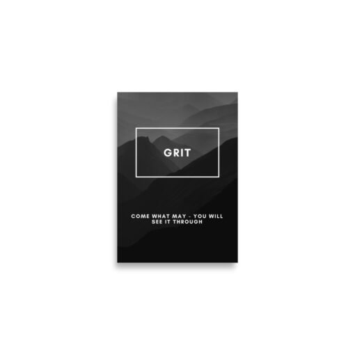 Grit Black Motivational Regular Poster - Image 3