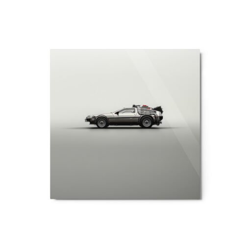 Back To The Future Car Glossy Metal Prints - Image 3