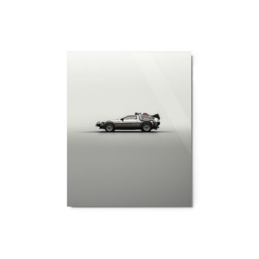 Back To The Future Car Glossy Metal Prints - Image 2